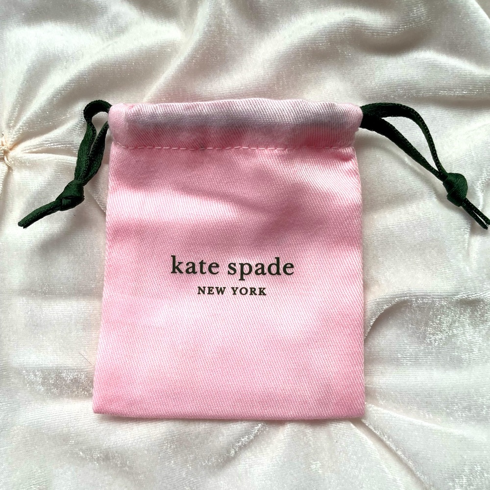 NWT! Kate Spade stud earrings with jewelry bag. - Picture 3 of 4